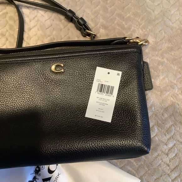 Coach Black Pebbled Leather Small Legacy Crossbody Bag - Picture 5 of 5